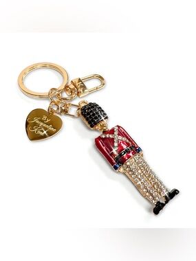 Gold-Tone Red Soldier Keychain or Purse Charm by Jacqueline Kent